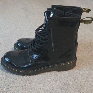 Dr. Martens Black Patent Leather Boots